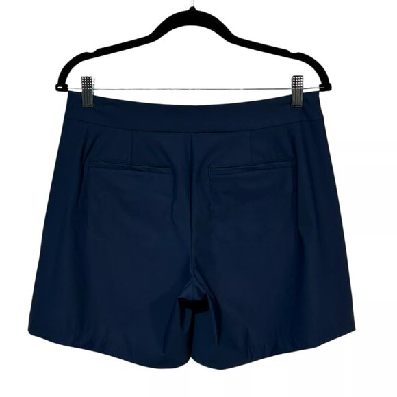 SPANX Women's Sunshine Skort 6" Size M Navy Blue UPF 50 Stretch Pull-On Pockets - Picture 3 of 5